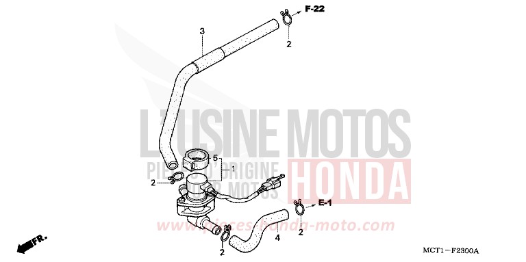 VALVE INJECTION D'AIR de SILVER WING FORCE SILVER METALLIC (NH411) de 2003